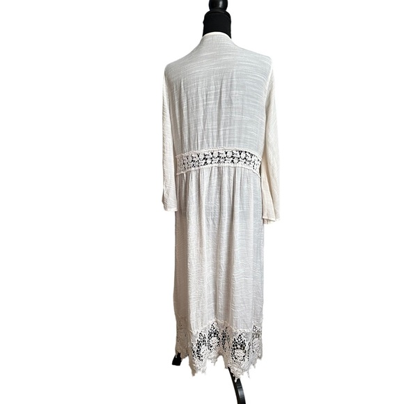 Women’s Swim Crocheted Open Front Cover Up Size S/M - Picture 3 of 17